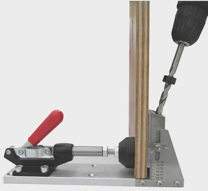 Plantilla Jig para colocar tornillos inclinados Pocket Hole pro