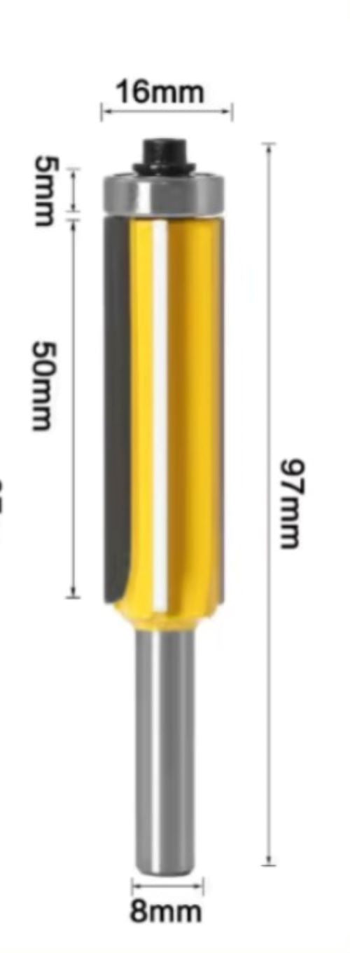 Fresa copiadora vastago 8mm diametro 16 mm lar. 50 mm (copia)