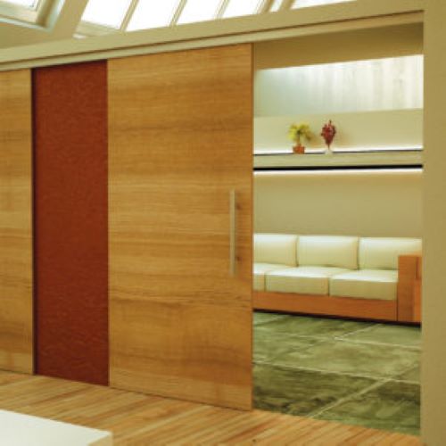 Sistema Puerta Corrediza Riel Colgante Dn 80 3 M