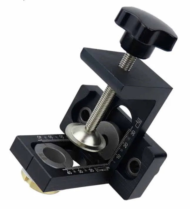 Plantilla JIg para minifix aluminio mecanizado CNC color negro