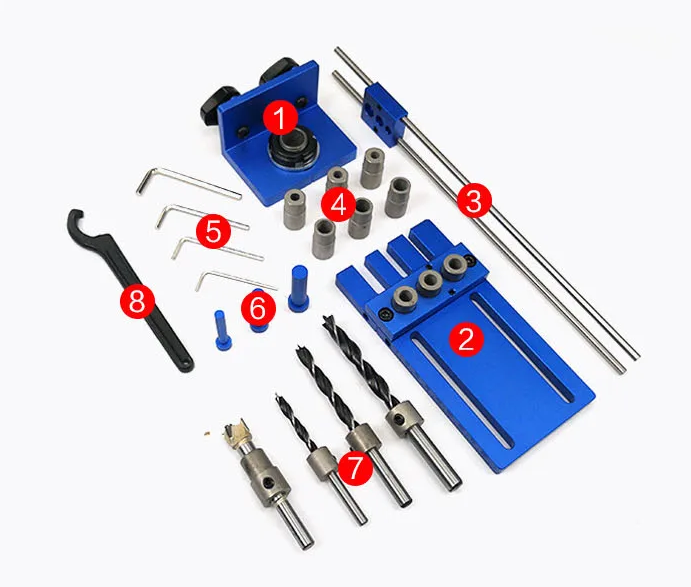 Plantilla JIg para minifix aluminio mecanizado CNC