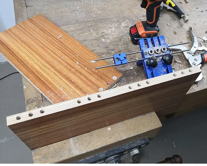 Plantilla JIg para minifix aluminio mecanizado CNC