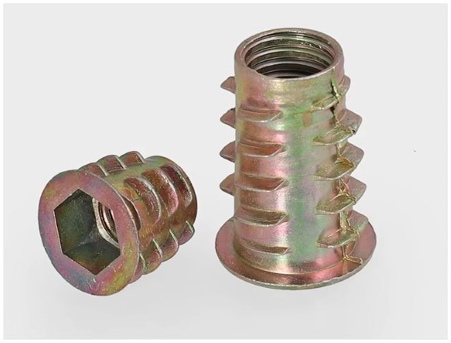 Buje Inserto Metàlico Rosca 8mm Diametro Exterior 12mm 20/u