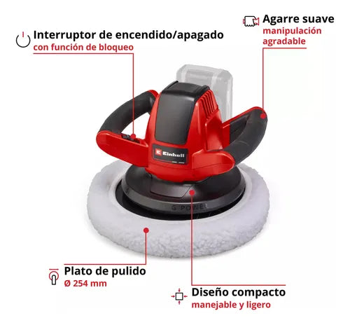 Pulidora Inalámbrica Para Automovil Ce-cb 18/254 Li-solo
