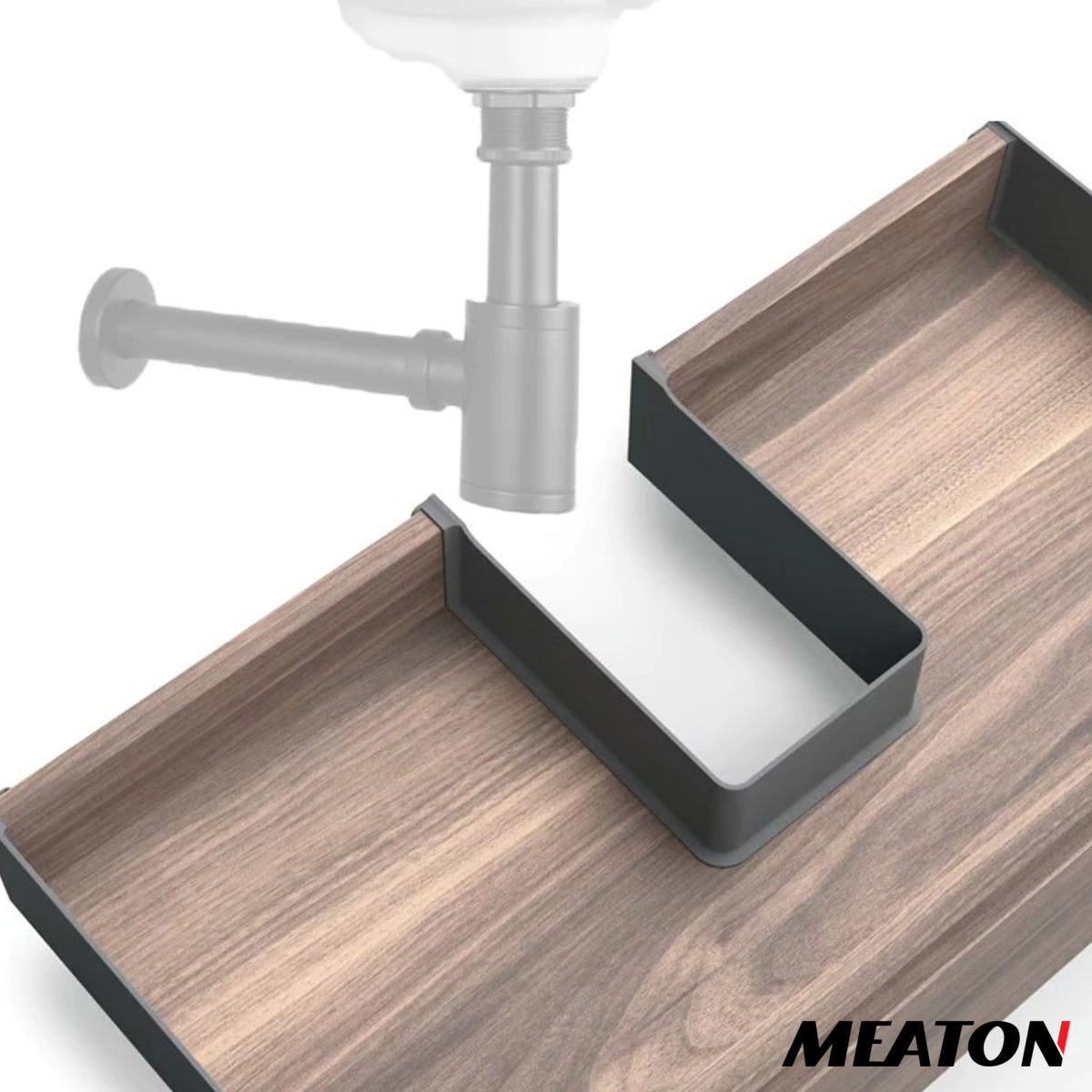 Codo «u» Para Bajo Mesada Pvc Gris Meaton