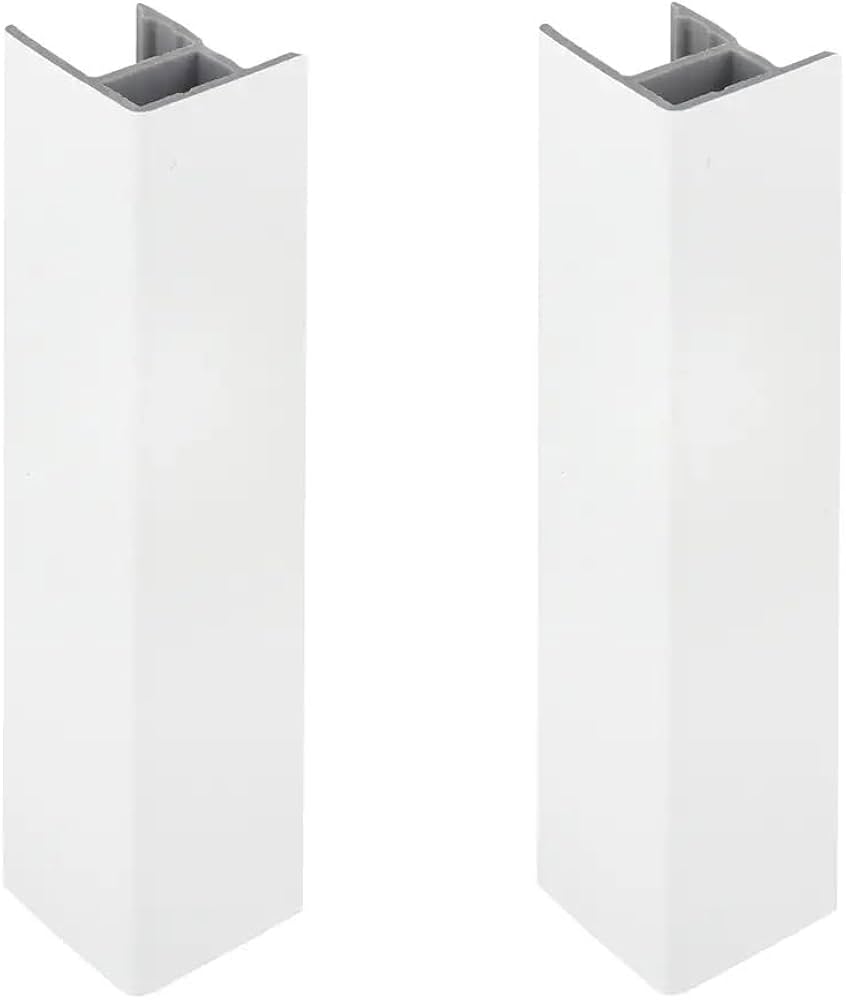 Conector para zòcalo 90 grados 100mm de altura Blanco