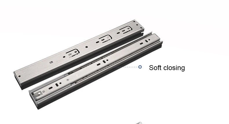 Correderas telescopicas cierre lento 45mm x 500 mm por 20 pares