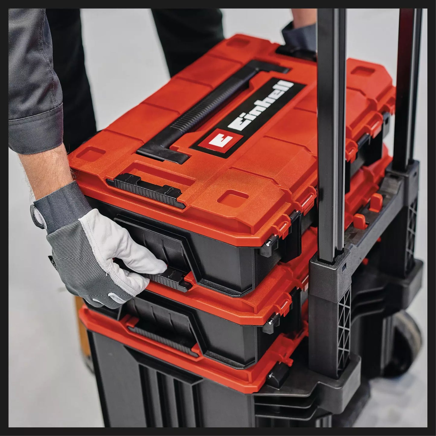 Maletin Apilable Einhell E-case Tower 32x41cm Rojo