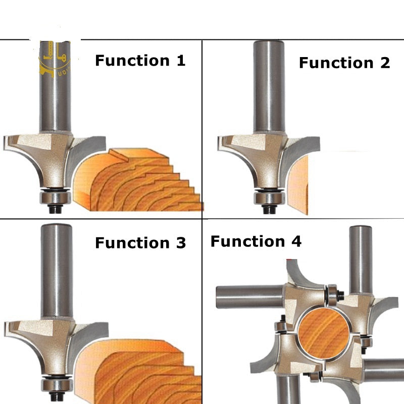 Fresa Media Caña Vastago 1/4" Radio 7/8" Tideway