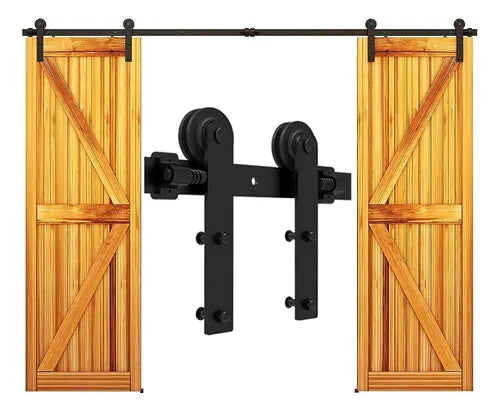 Kit Para Puerta Corrediza Tipo Rústica Granero Rancho 2m