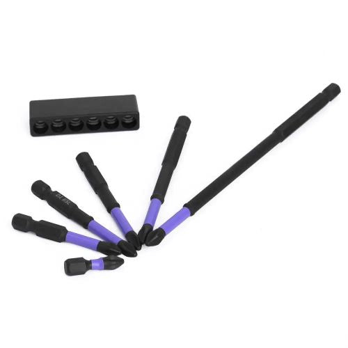 Set De 6 Punta Para Atornilladora De Impacto Ph2 Magneticas