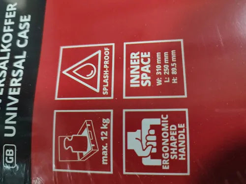 Maletin Porta Herramientas Einhell E-box 4530045 E-box S35 Color Rojo