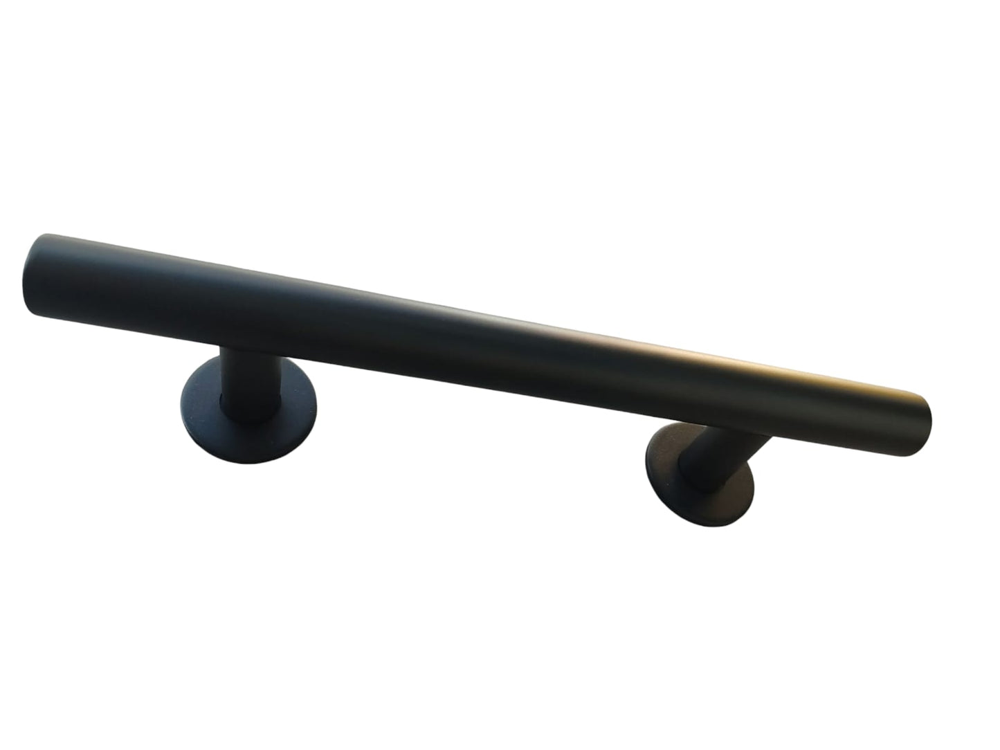 Manijon Tirador Doble De Acero Inoxidable Color Negro 30cm