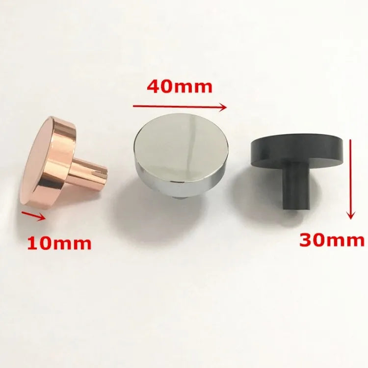 Tirador Alexa redondo aluminio negro mate 40mm diametro