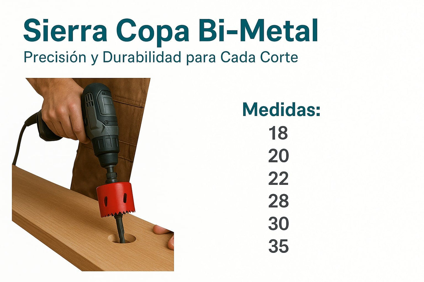 Sierra copa- Bi-metal alta velocidad 35mm