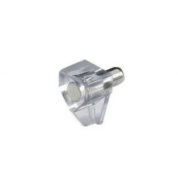 Soporta estante acero y acrilico 5mm pack de 50 unidades