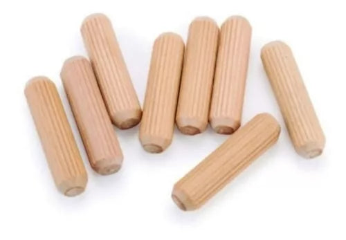 Tarugos de maera 6mm x 40mm x 100 unidades