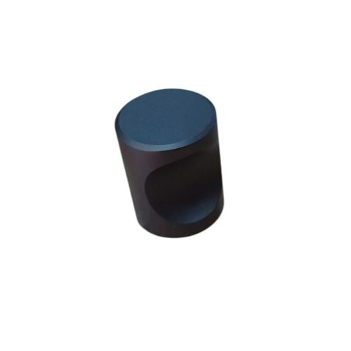 Tirador Tebas Aluminio Negro Boton