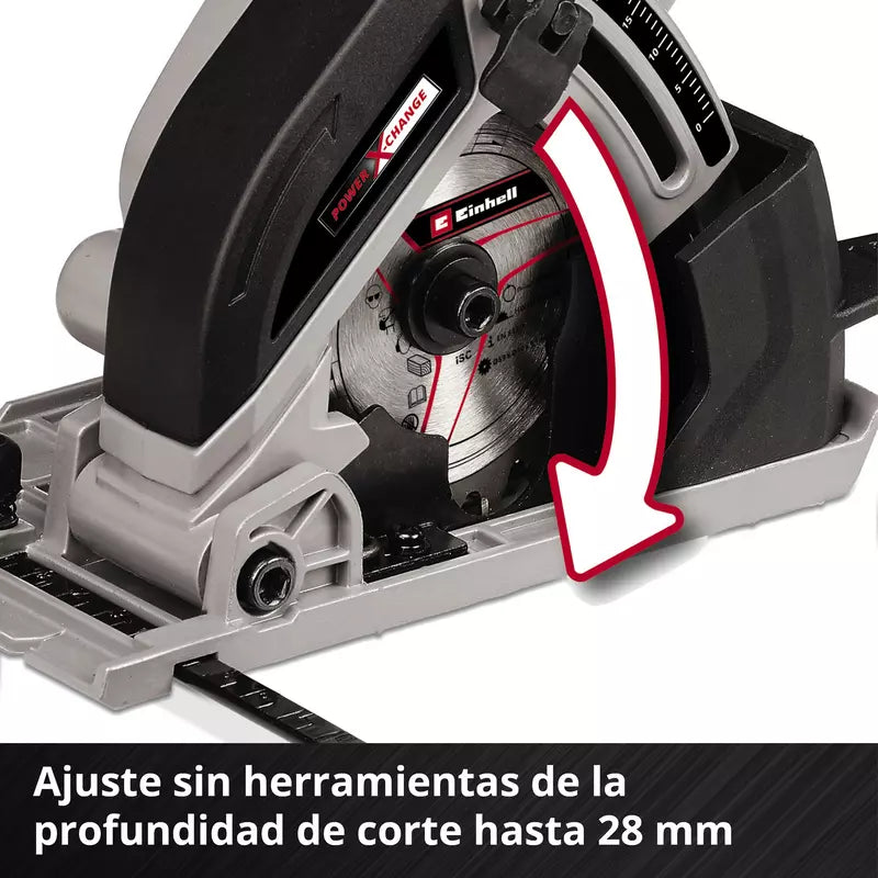 Mini Sierra Circular Inalámbrica Te-cs 18/89 Li Solo Einhell