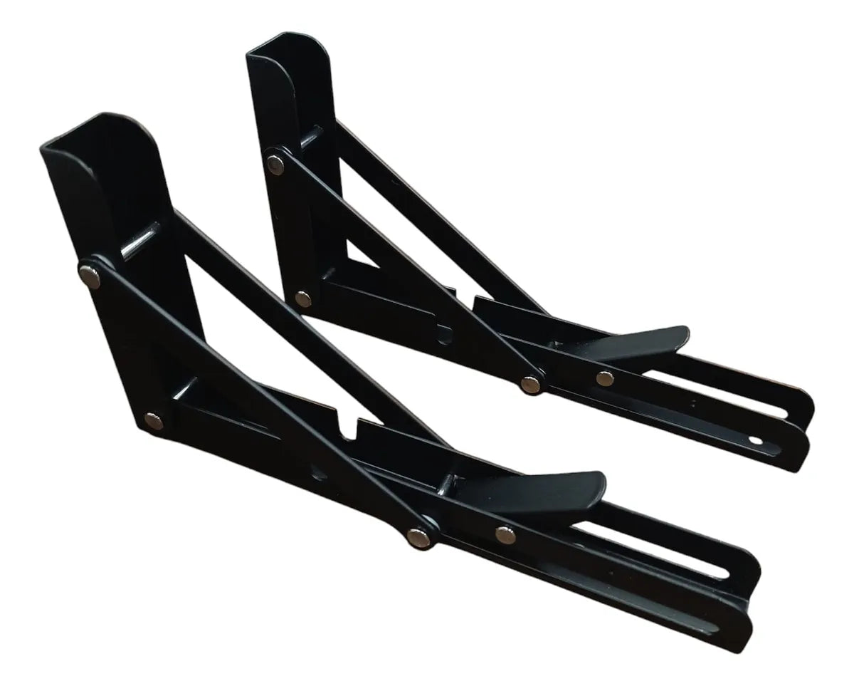 Mensula Rebatible 30cm color negro (par)