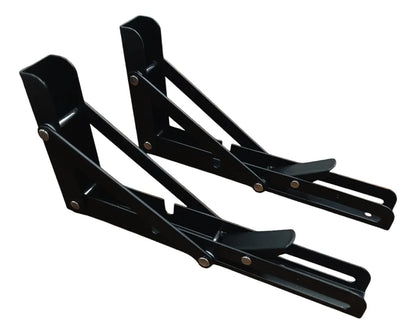 Mensula Rebatible 30cm color negro (par)