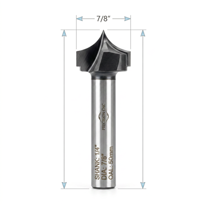 Fresa de Grabado KWS Vastago 1/4" diametro 7/8"