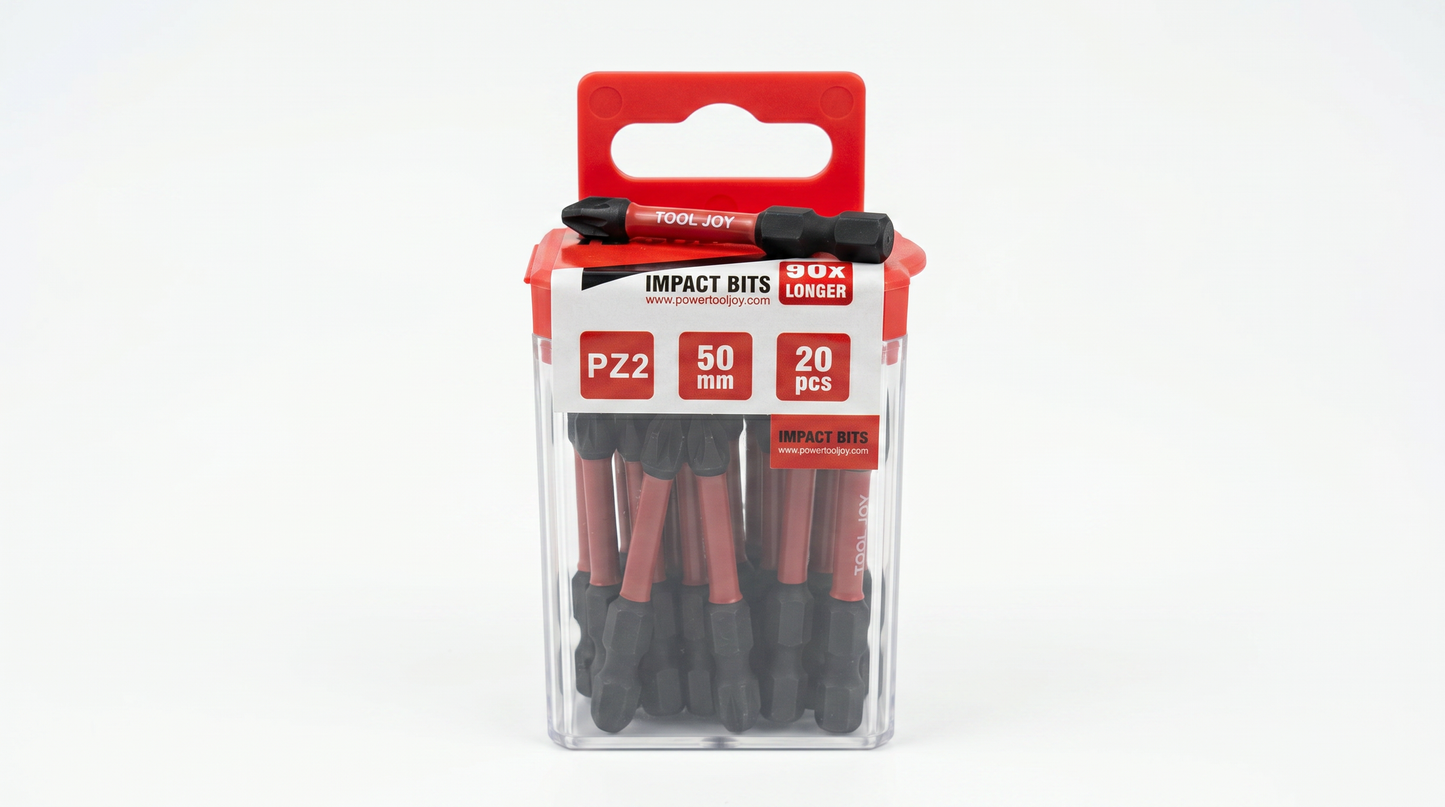Pack De 20 Puntas Atornilladora Pozi Drive PZ2 Magnéticas  Impacto Ultra duracion