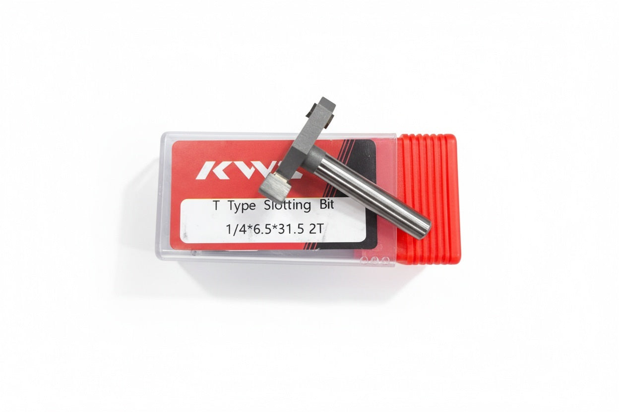Fresa de ranurado  T KWS Vastago 1/4" diametro 31.5mm Altura de corte  6.5mm
