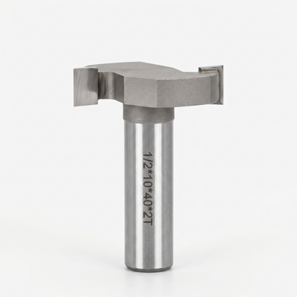 Fresa ranurado T KWS. Vastago 1/2" diametro 40mm largo de cuchillas 10mm 2 Dientes
