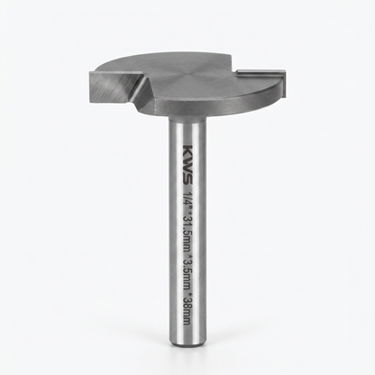 Fresa ranurado T KWS. Vastago 1/4" diametro 31.5mm largo de cuchillas 3.5mm 2 Dientes