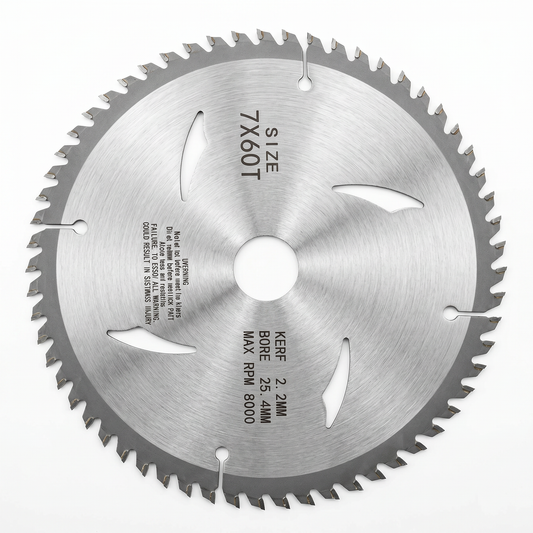 Disco de sierra Maxtool  para madera y materiales varios diametro (7") 60 Dientes