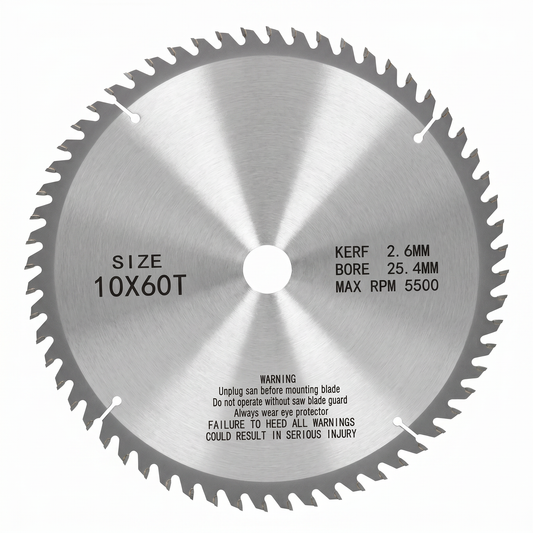 Disco de sierra Maxtool  para madera y materiales varios diametro 250mm (10") 60 Dientes
