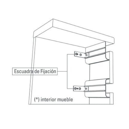 Perfil Tirador Gola C Aluminio 3m