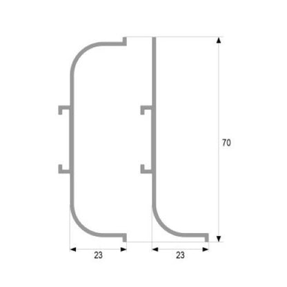 Perfil Tirador Gola C Aluminio 3m