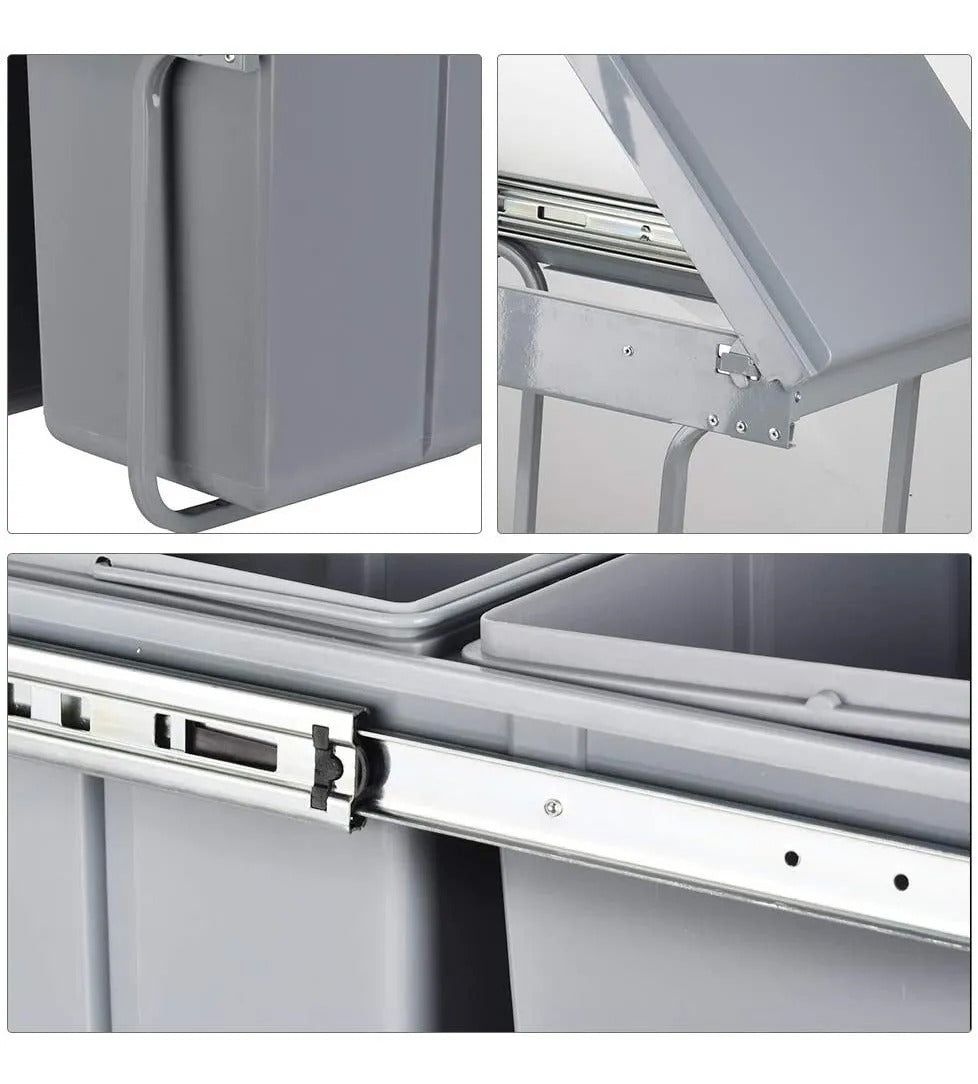 Tacho de basura recipiente de residuos Cubo, Cesto Contenedor, Bote de basura 40 litros