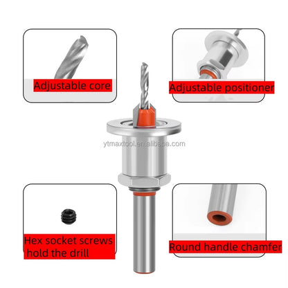 Broca mecha Avellanadora 4.0 mm  avellanado de 8mm  con tope regulable