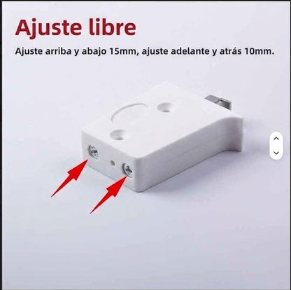 Colgador metal/plástico Amure 2 unidades