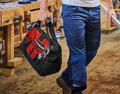 Porta Herramientas Maletin Bolso Rigido Einhell Color Rojo