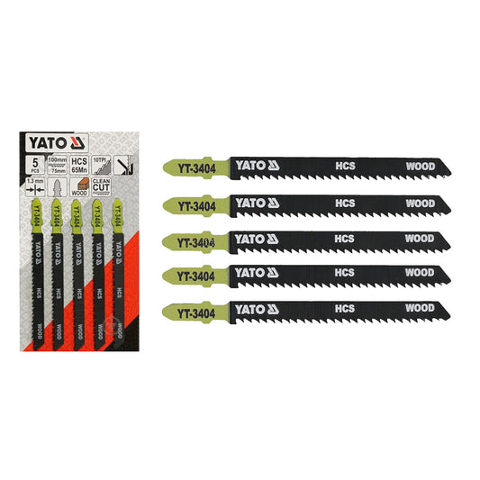 Juego 5Pz. P/Madera 10T P/Sierra Caladora Yato YT-3404