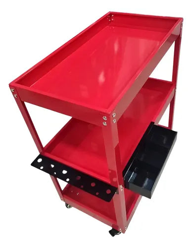 Carro Para Herramientas Color Rojo 3 Niveles