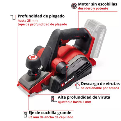 PROFESSIONAL Cepillo inalámbrico TP-PL 18/3 Li BL - Solo