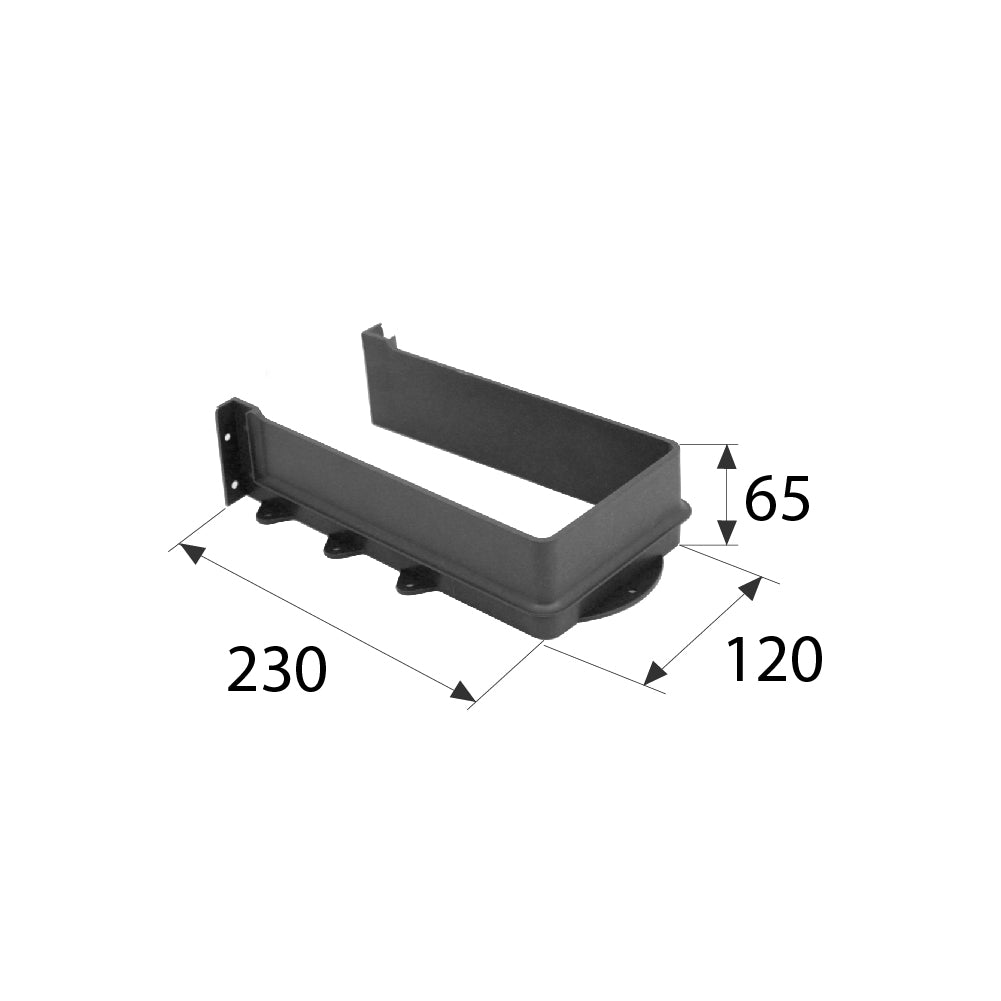 Codo «u» Para Bajo Mesada Pvc Gris Meaton