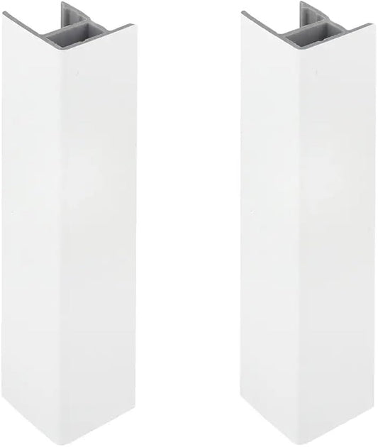 Conector para zòcalo 90 grados 100mm de altura Blanco