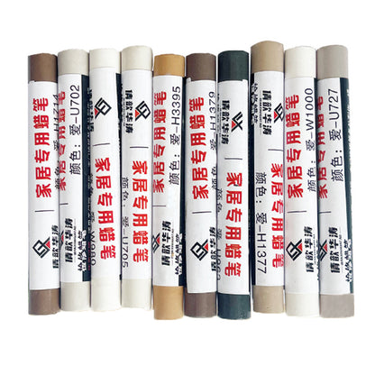 KIT DE 8 COLORES DE CRAYONES DE CERA PARA REPARAR MELAMINA