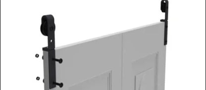 Kit  Para Puerta Plegable Tipo Rústica Granero Rancho 1.2m