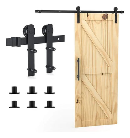 Kit Para Puerta Corrediza Tipo Rústica Granero Rancho 2m