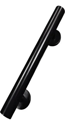 Tirador Manijon Doble De Acero Inoxidable Color Negro 30cm
