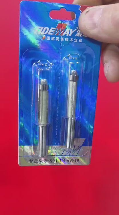 Fresa  copiadora vastago 1/4" Diametro 5/16" largo 25.7mm Tideway