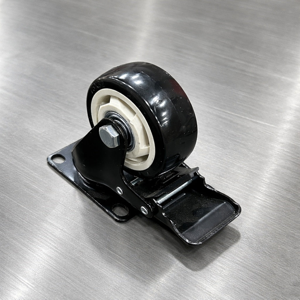 Rueda con freno 75mm