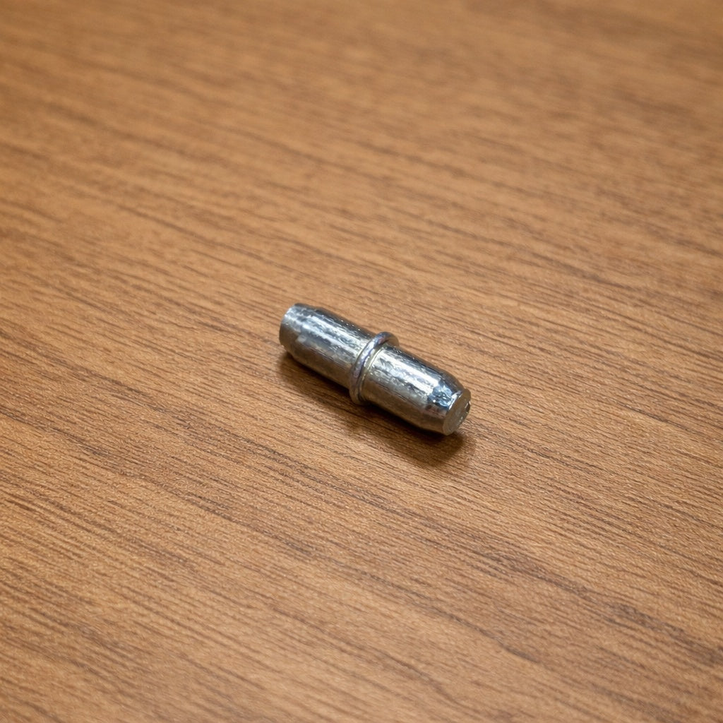 Soporta estante de metal con tope central 5mm 50/Unidades